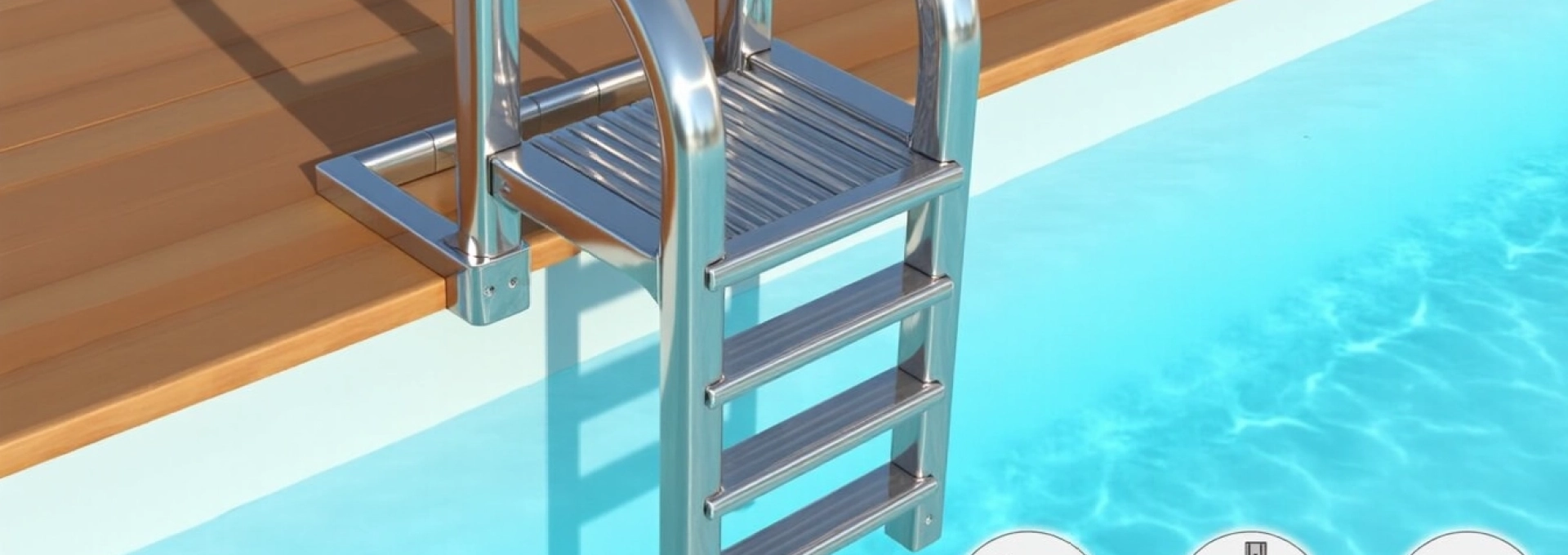 échelle pratique pour piscine