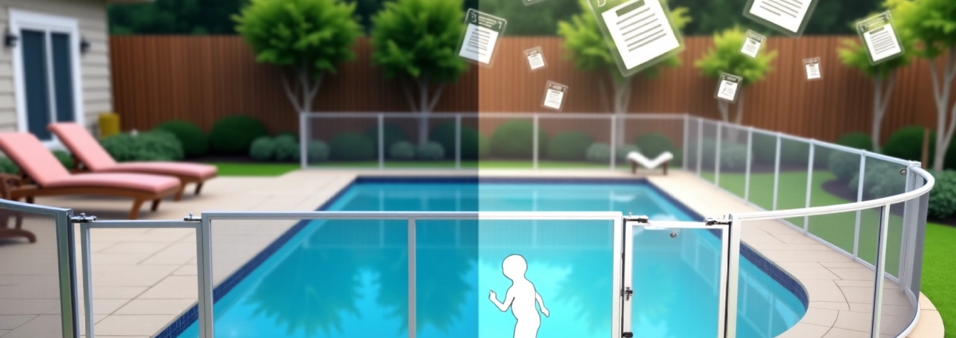 Barrières de sécurité autour de votre piscine