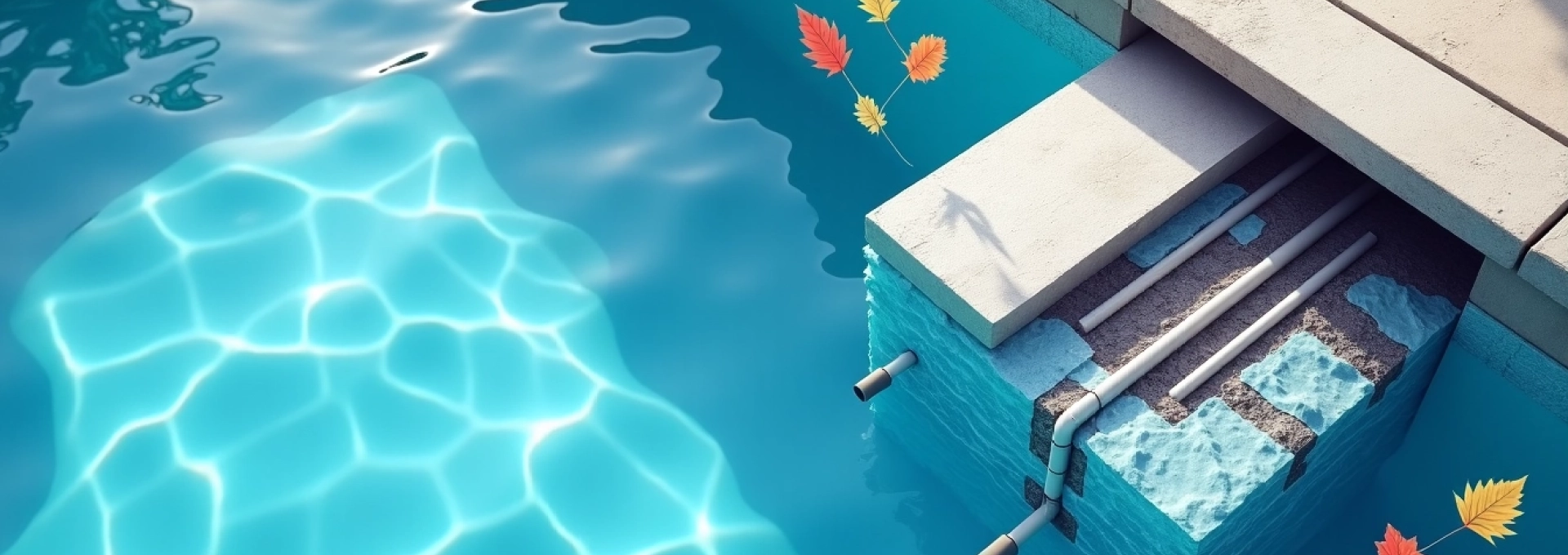 Entretien et la longévité d'une piscine en béton